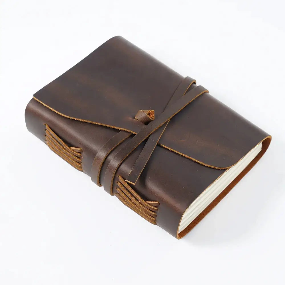 Personalized Leather Journal With Leather Rope