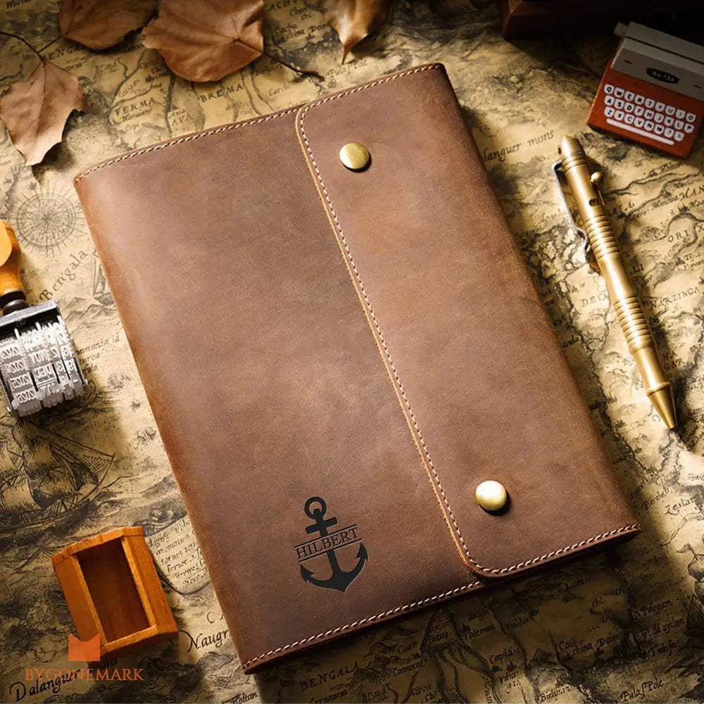 Personalized Vintage Leather Journal