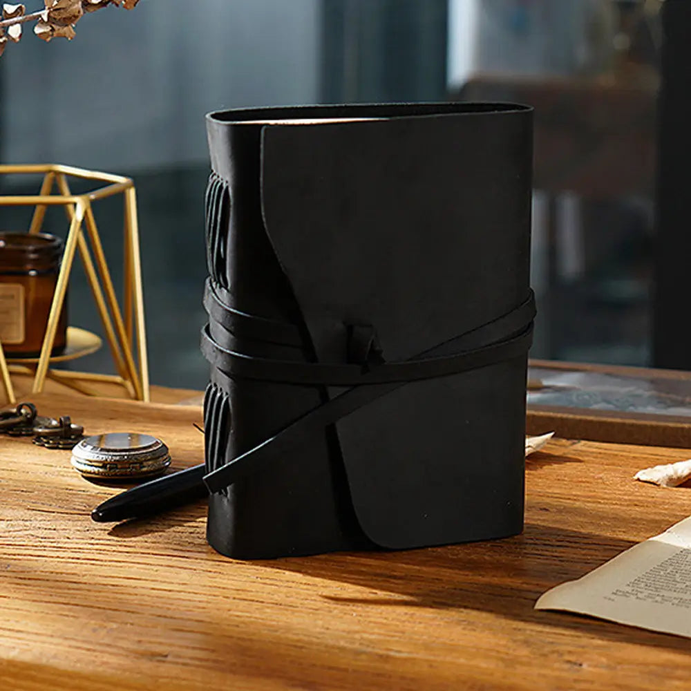 Personalized Leather Journal With Leather Rope