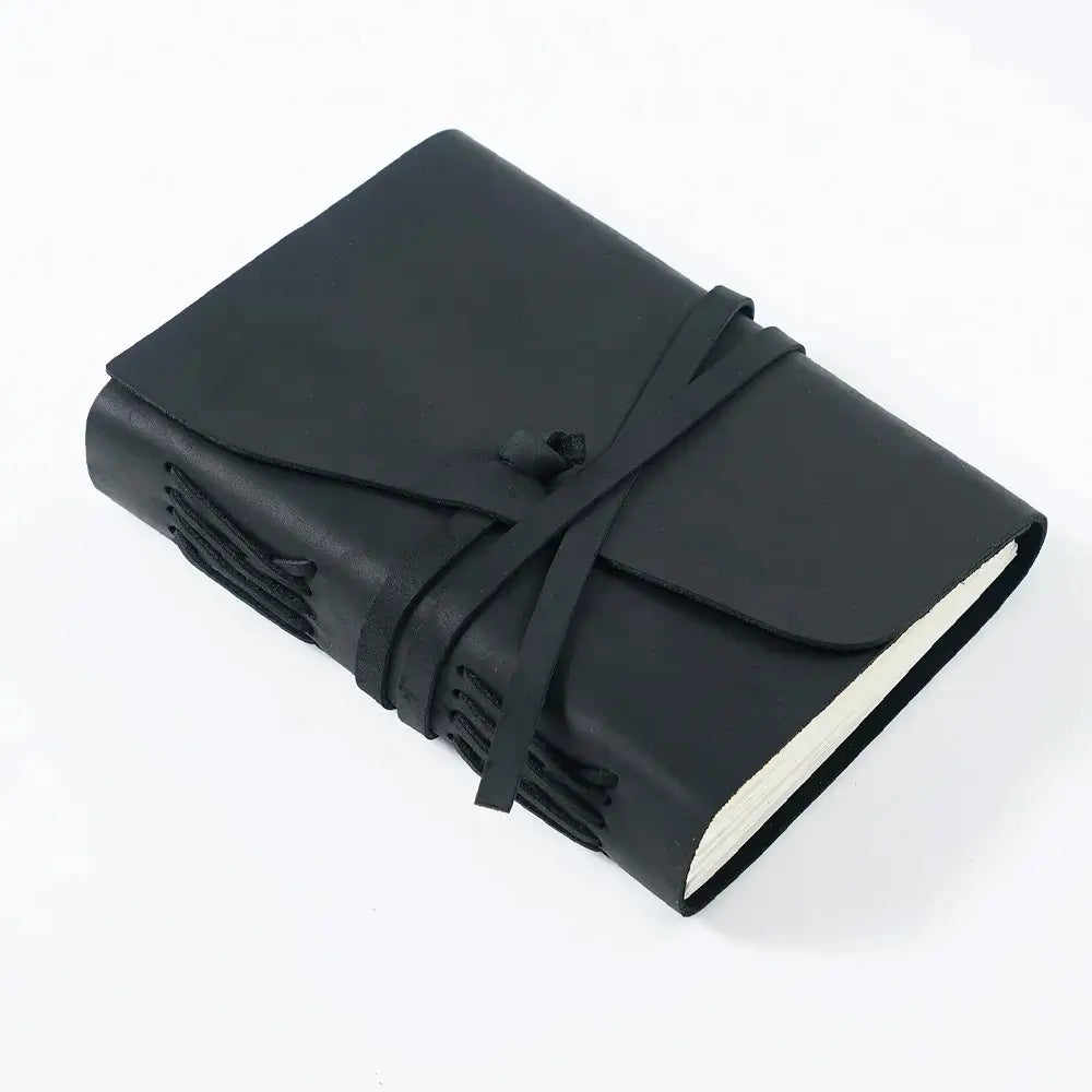 Personalized Leather Journal With Leather Rope
