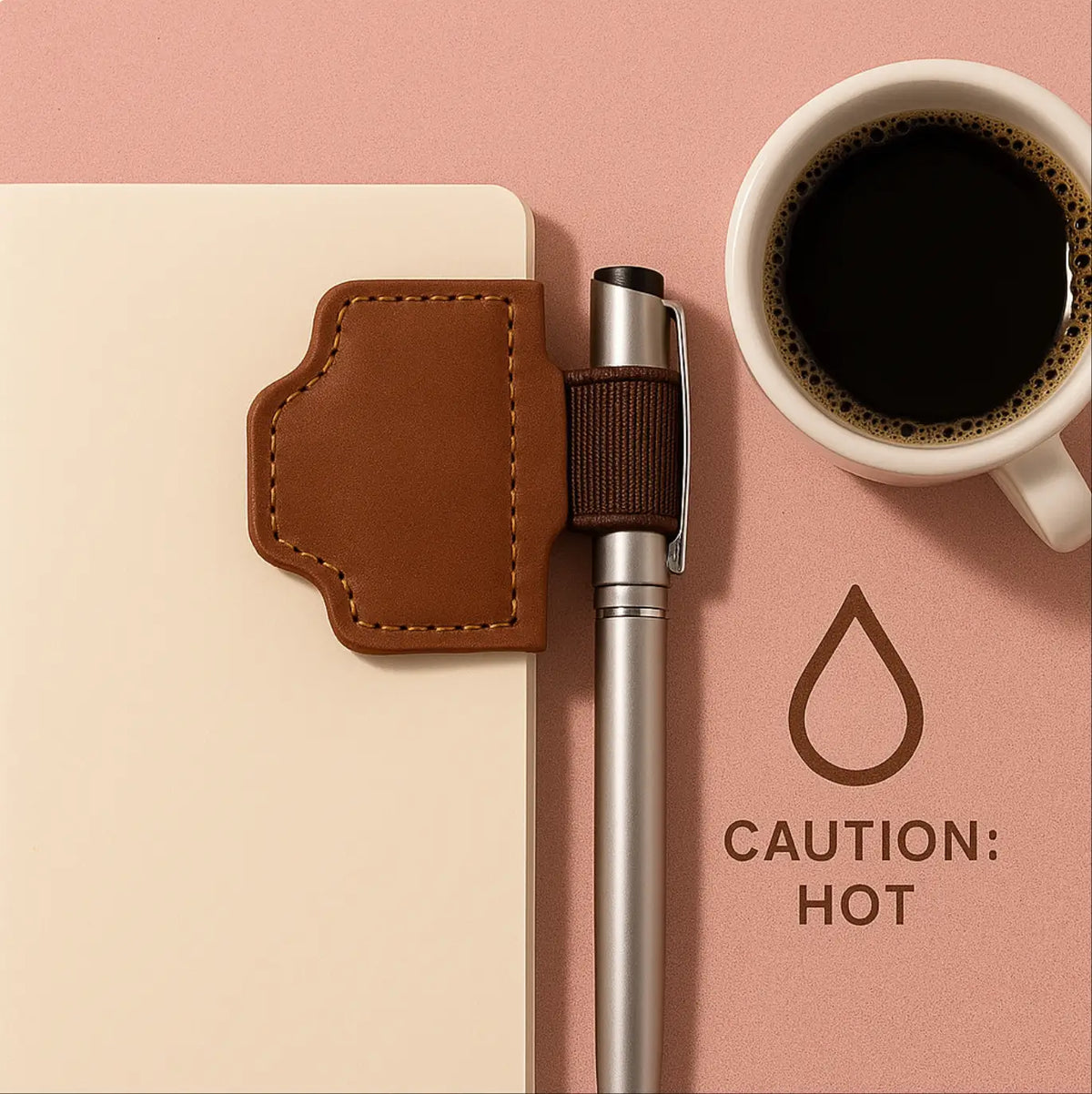 Caring for Your Bygone Mark Magnetic Leather Bookmark