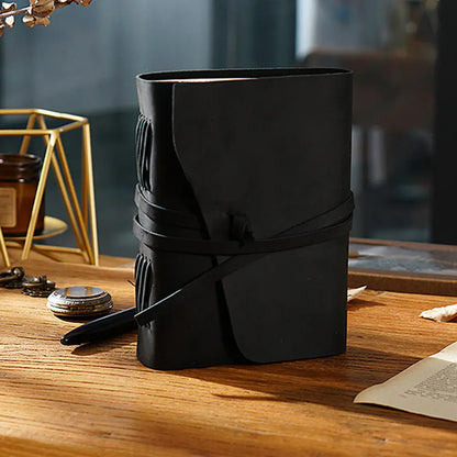 Personalized Leather Journal With Leather Rope