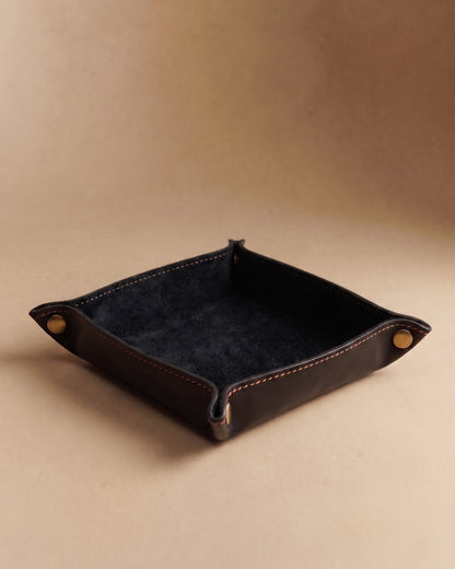 8.6" Leather Valet Tray