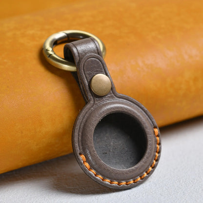 Handmade Leather AirTag Keychain Holder