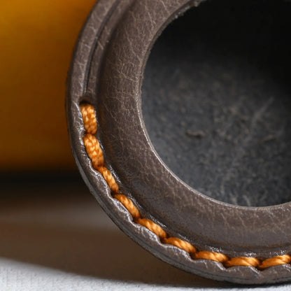 Handmade Leather AirTag Keychain Holder