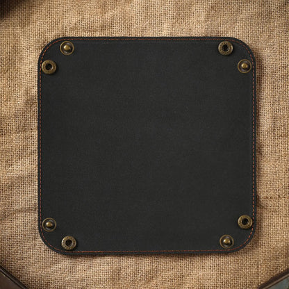 8.6" Leather Valet Tray