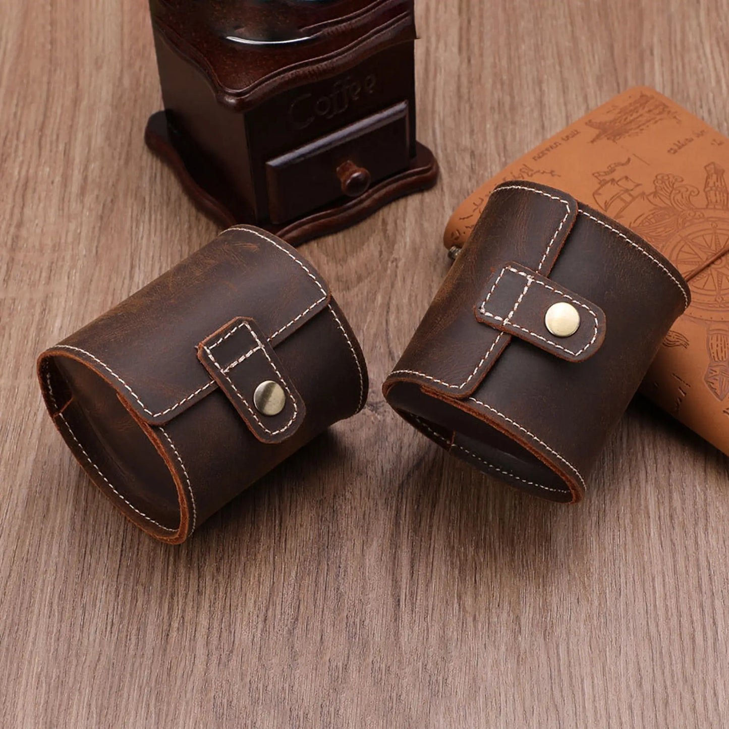 Personalized Single Watch Roll Case | Leather Travel Pouch