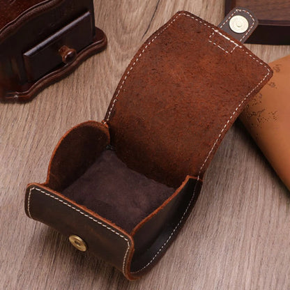 Watch roll case interior with removable suede cushion