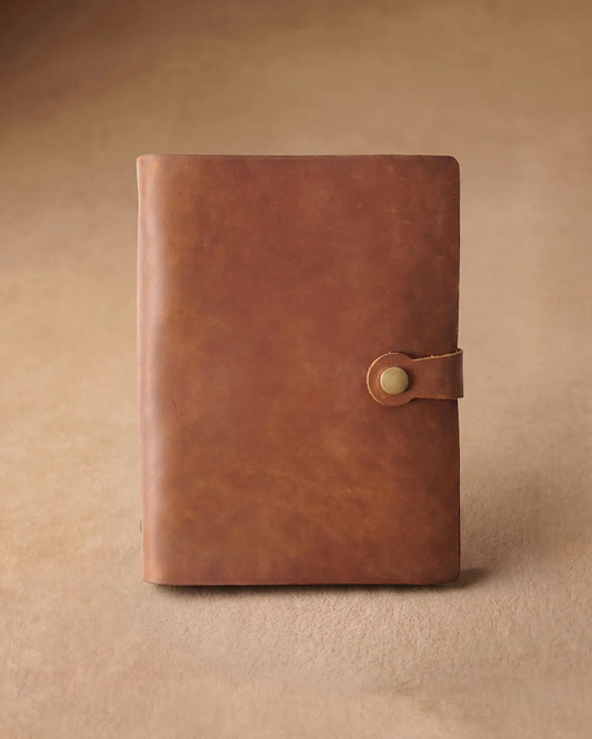 パーソナライズハンドメイドレザージャーナル マグネット留め
