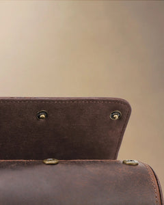 Close-up of the double-watch roll inner flap and three snaps