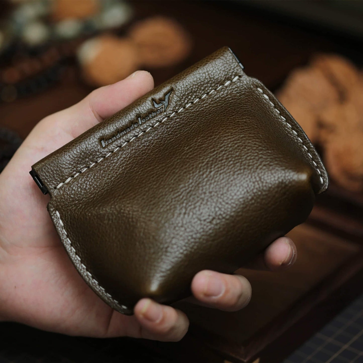 Vegetable Tanned Leather Rosary Pouch