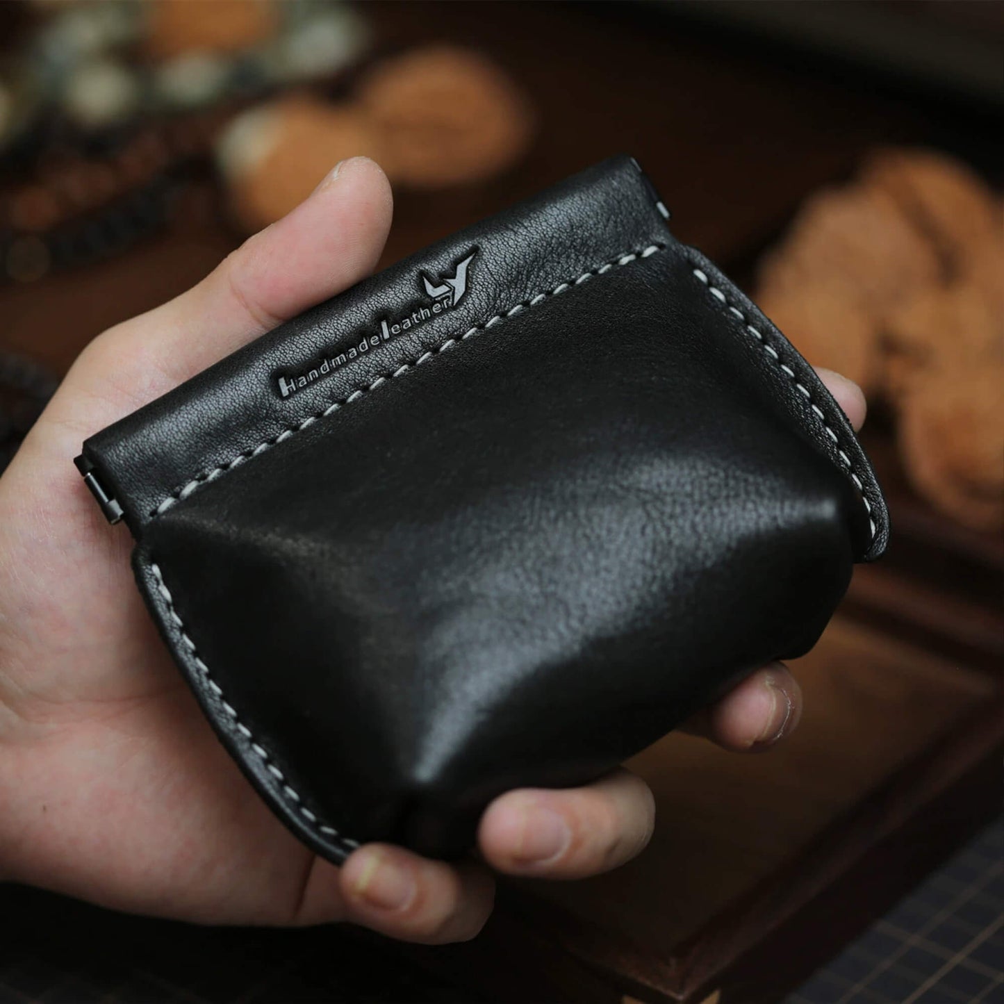 Vegetable Tanned Leather Rosary Pouch