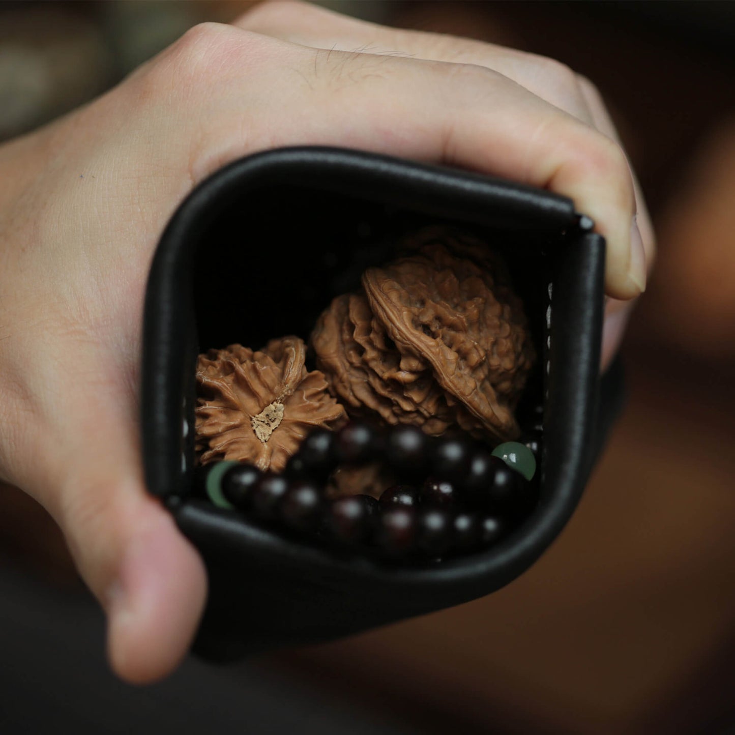 Vegetable Tanned Leather Rosary Pouch