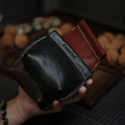 Vegetable Tanned Leather Rosary Pouch