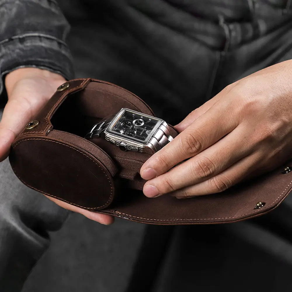 Personalized Watch Roll Case