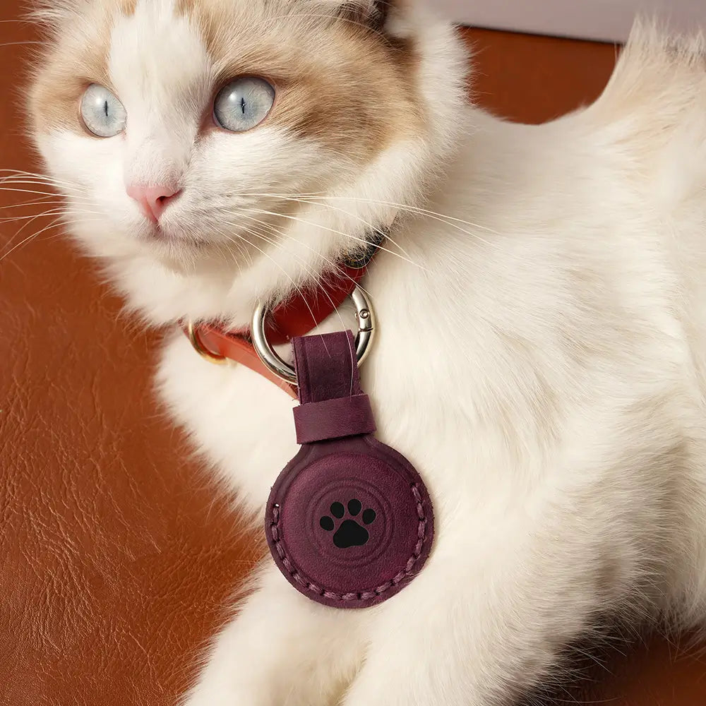 Personalized Leather Airtag Holder