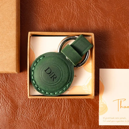 Personalized Leather Airtag Holder