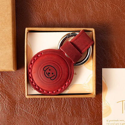 Personalized Leather Airtag Holder