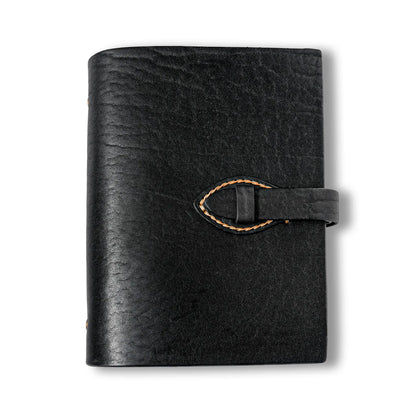 Refillable Leather Journal with Strap Closure | Personalized A5 Notebook