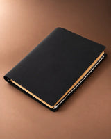 Black Legacy Binder A4 leather journal with a plain cover