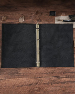 Legacy Floral leather ring-binder journals displayed in several colors