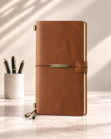 Cognac Legacy Plaque Regular-Size leather traveler’s notebook