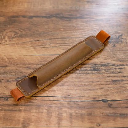 Leather Pen Holder with Elastic Strap for Journals
