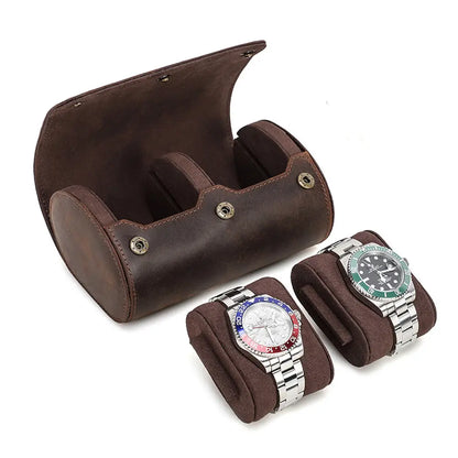 Personalized 2 Watch Roll Case