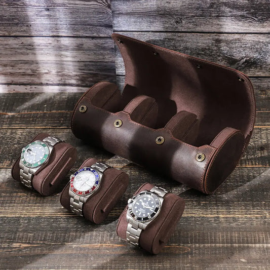 Personalized 3 Watch Roll Case